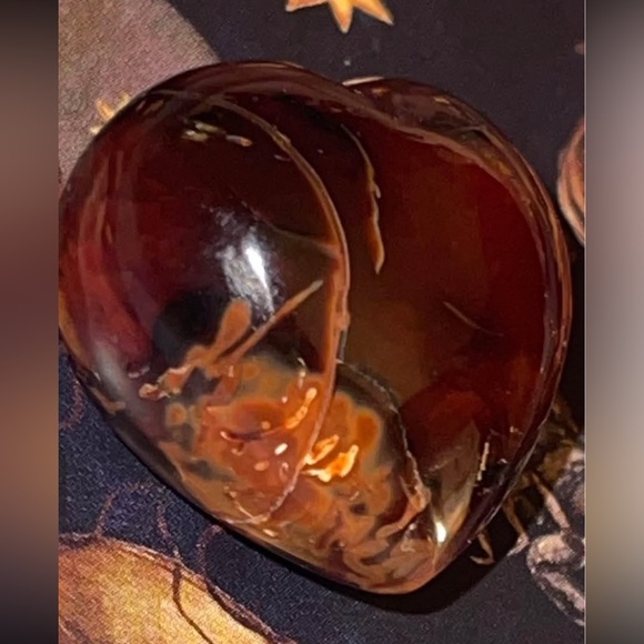 Heart-Shaped Brown Glass Accent NFS reserved - Picture 2 of 9